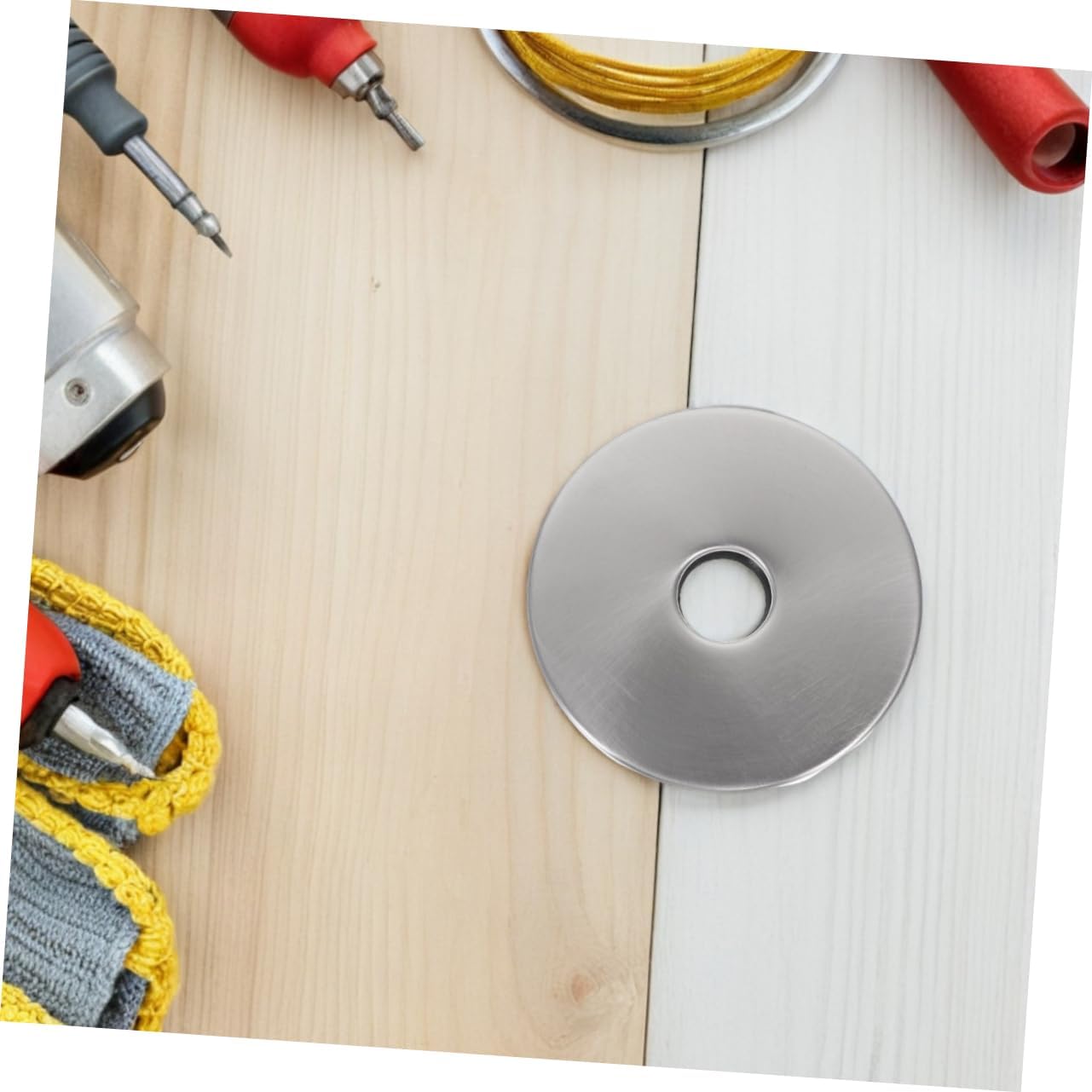 Gadpiparty 2 Pcs Stainless Steel Shower Flange Covers