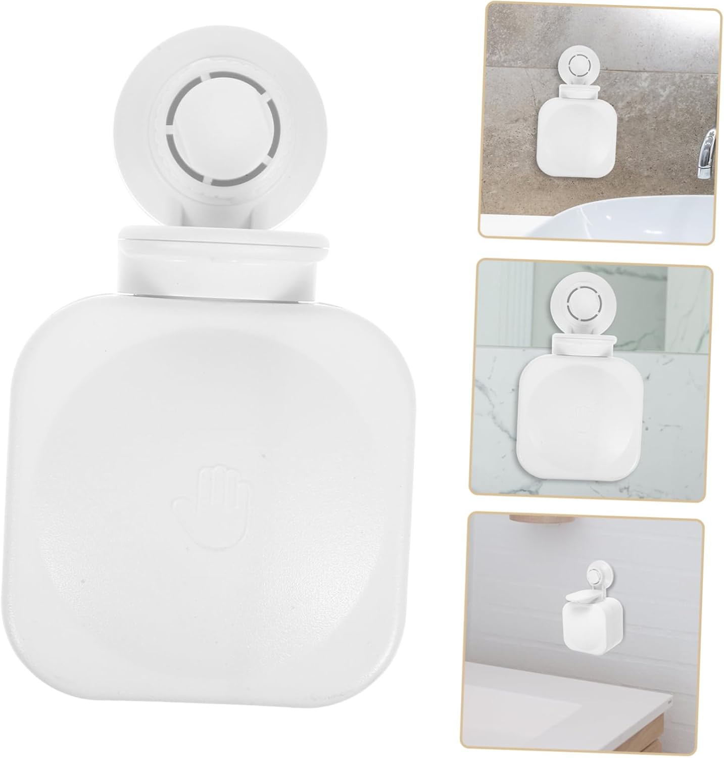 LIFKOME Wall-Mounted Soap Dispenser for Liquid and Bar Soap