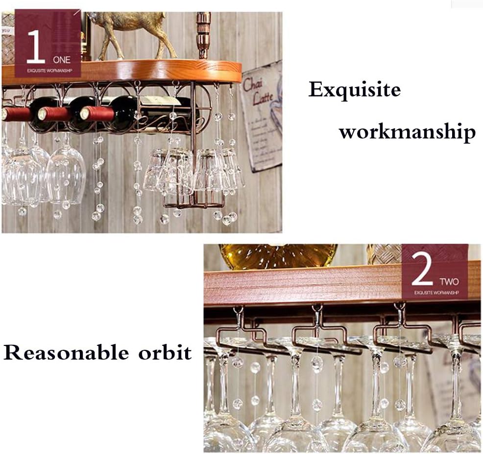 Ceiling Wine Rack Hanging Stemware Holder