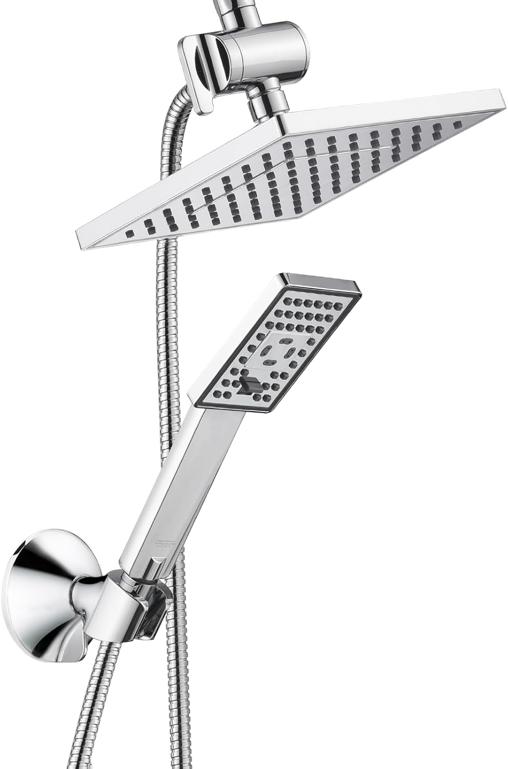 BRIGHT SHOWERS Dual Rain Handheld Shower Combo