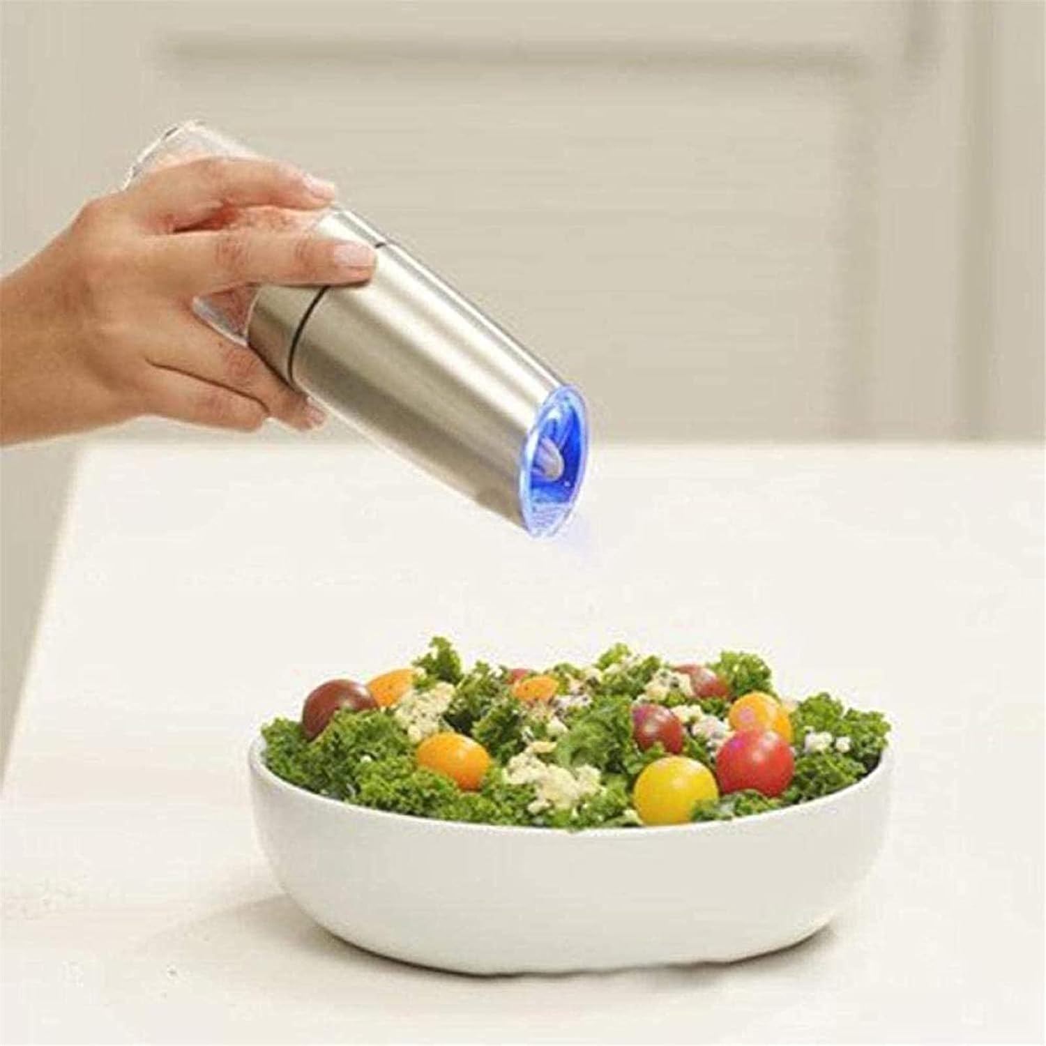 Electric Salt and Pepper Grinder Set with Gravity Sensor