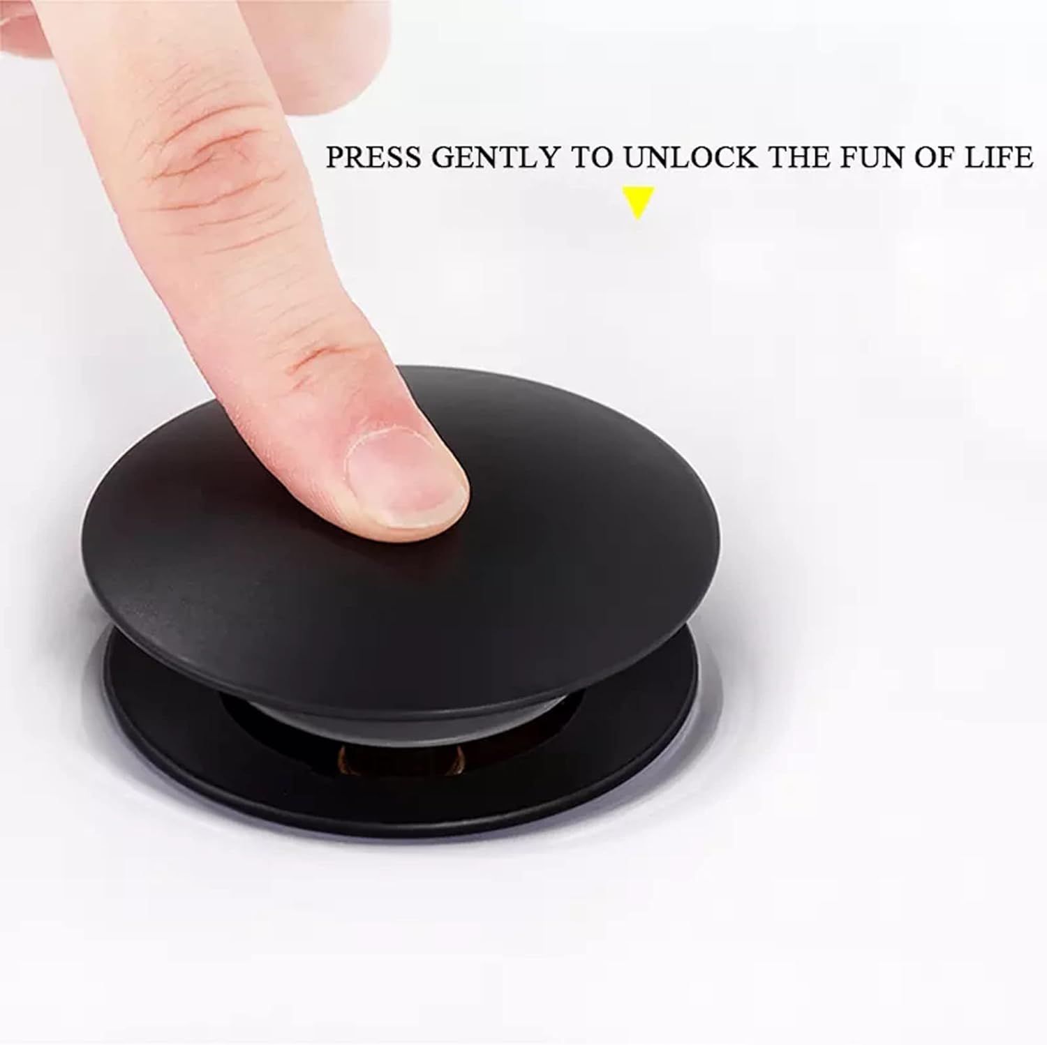 Rockgoya Matte Black Pop Up Drain Stopper