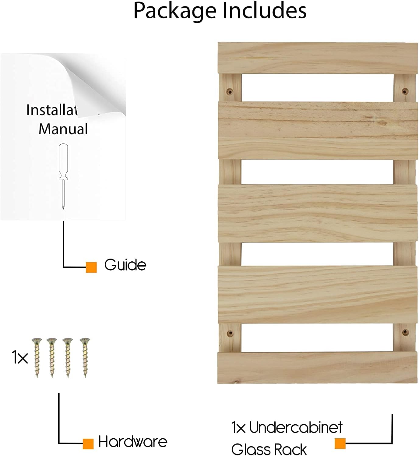 Rustic State 4 Sectional Wine Glass Rack