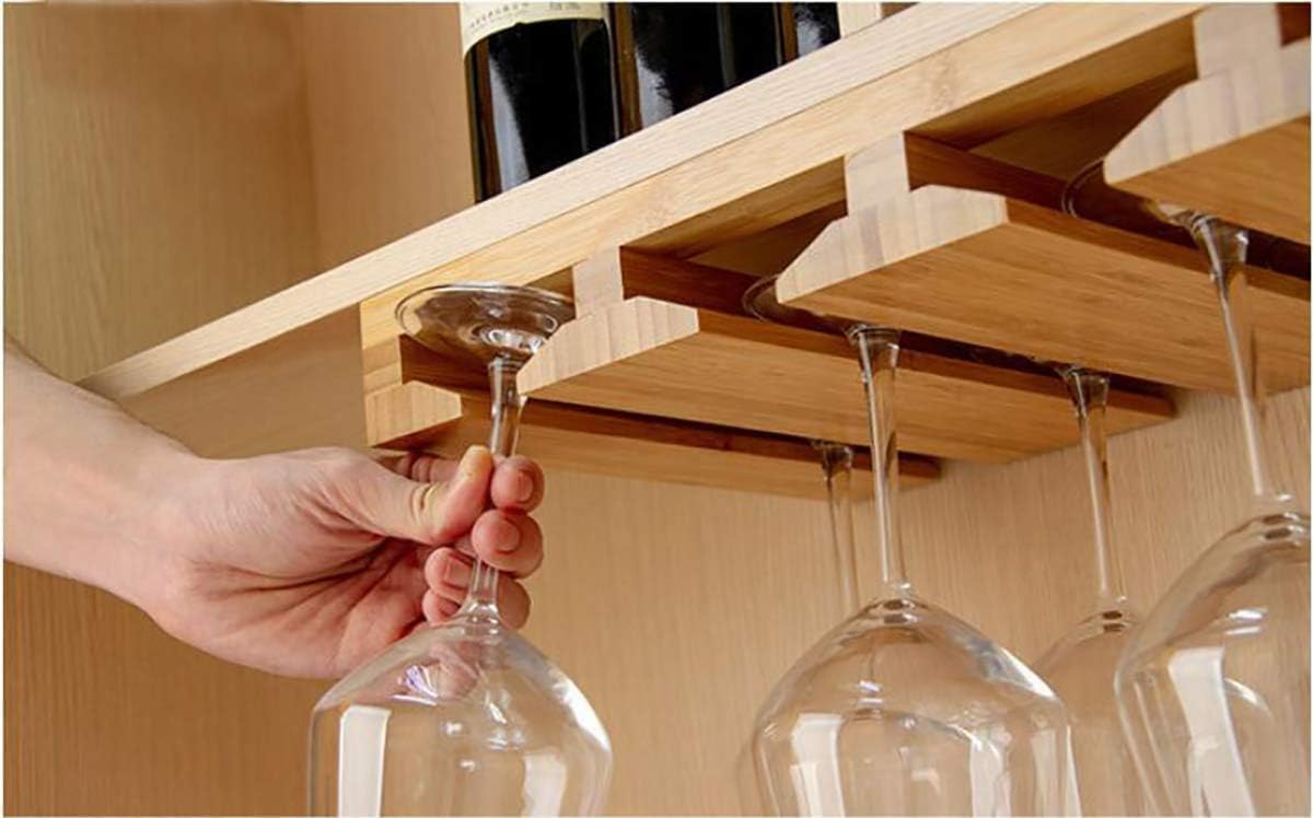 Bamboo Wine Glass Holder with 6 Slots