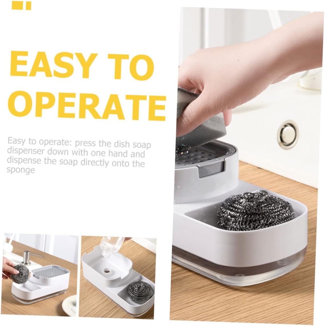 SOPOTUTU Foaming Soap Dispenser for Kitchen Dish Soap