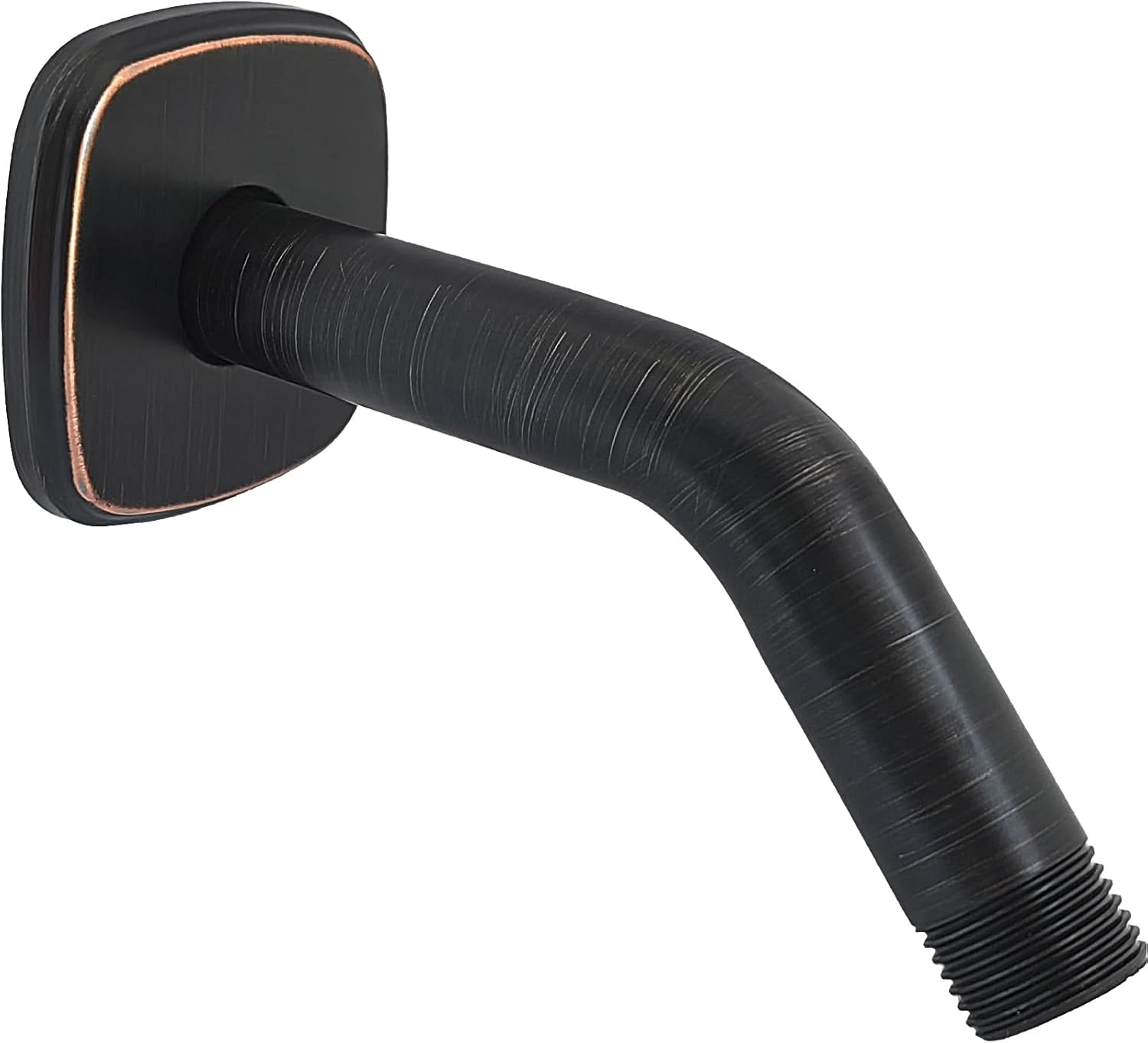 Oil Rubbed Bronze Angled Shower Arm with Flange 6 Inch 1