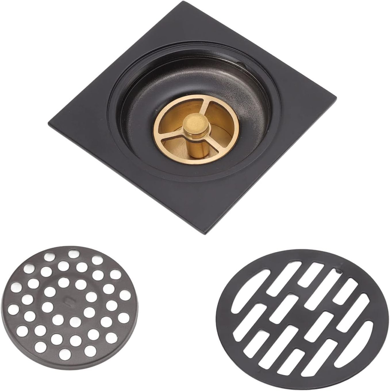 Antique Style Stainless Steel and Copper Drain Grate for Bath and Kitchen