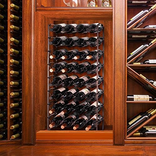 Simple Trending 4-Tier Wine Rack with Bronze Finish