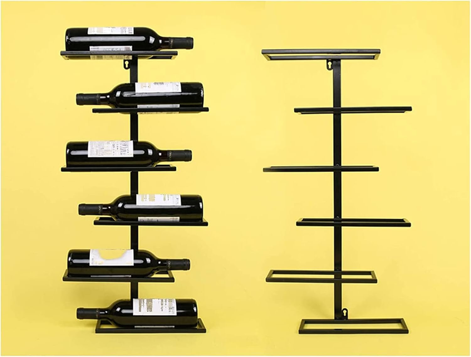 ALDEPO Wall Mounted Wine Rack with Towel Holder
