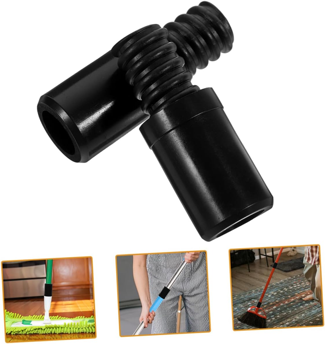 4pcs Callaron Plastic Broom Handle Threaded Tips