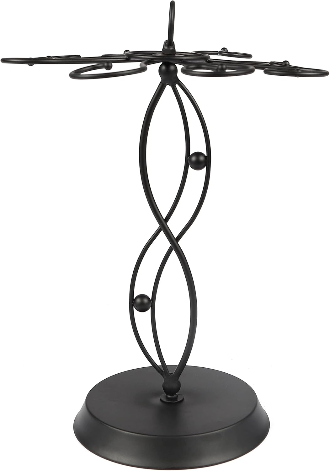 HomeRoots 8-Wine Glass Holder - Stylish Metal Rack for Countertop Display