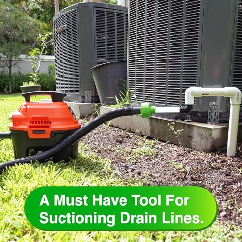 EZVAC Universal AC Drain Line Cleaner Adapter
