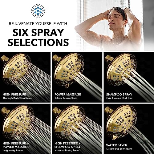 ShowerMaxx Luxury Spa ImperialShine Gold Shower Head