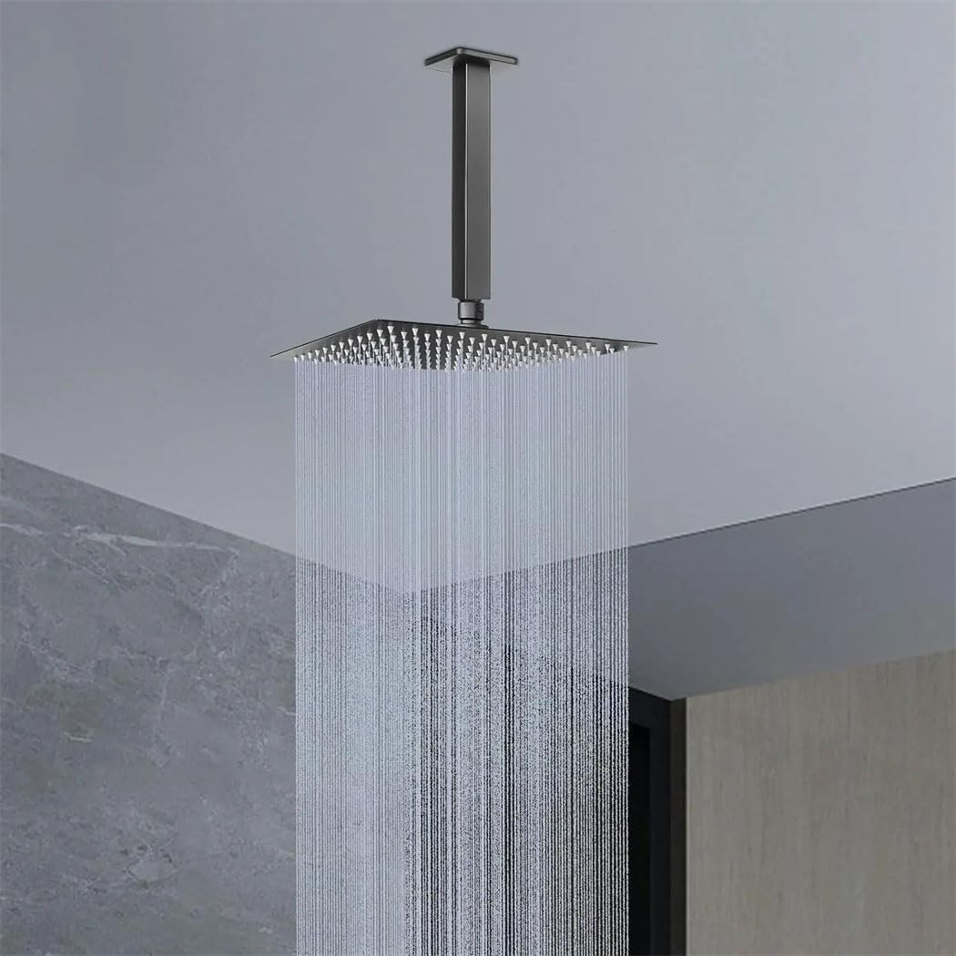Stainless Steel Ceiling Mount Shower Arm 25cm Chrome