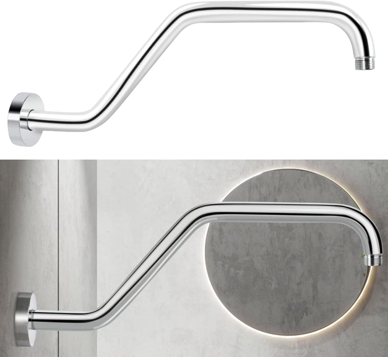 QINGFAN Multipurpose Shower Arm with Matte Black Finish