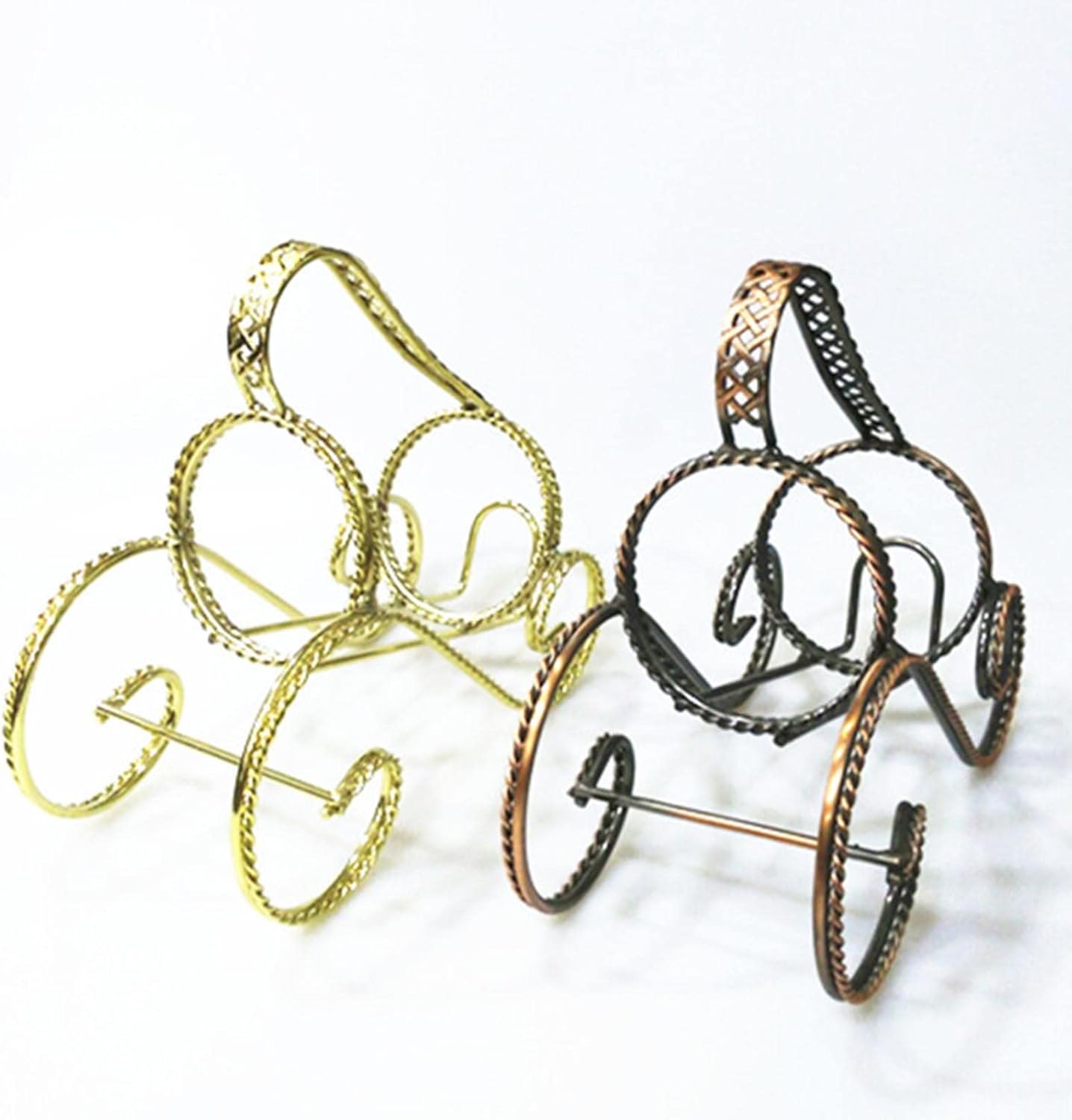 JUSHZ Iron Wine Rack Elegant Home Decor