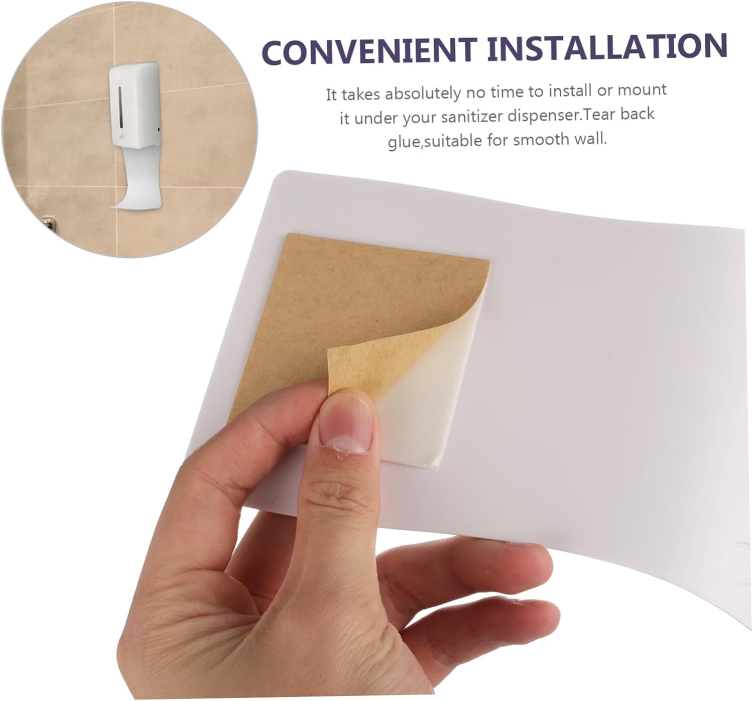 PRETYZOOM 1Pc Wall Mounted Soap Dispenser Tray