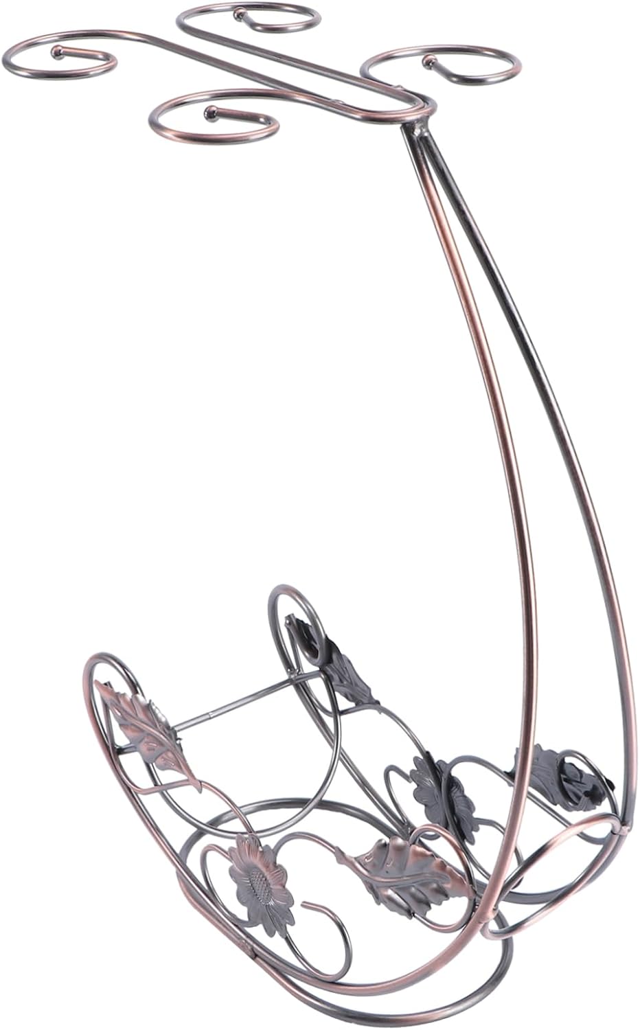 Cabilock Iron Wine Bottle Goblet Rack