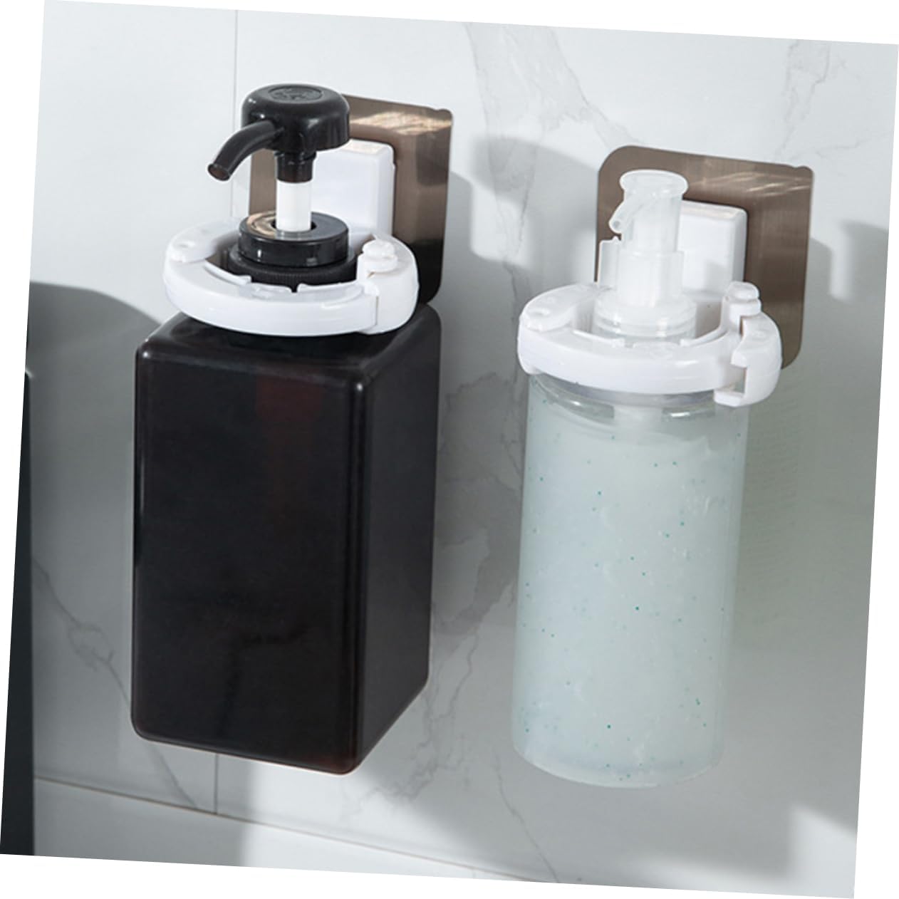 FONDOTIN 3pcs Wall-Mounted Shower Gel Bottle Holder