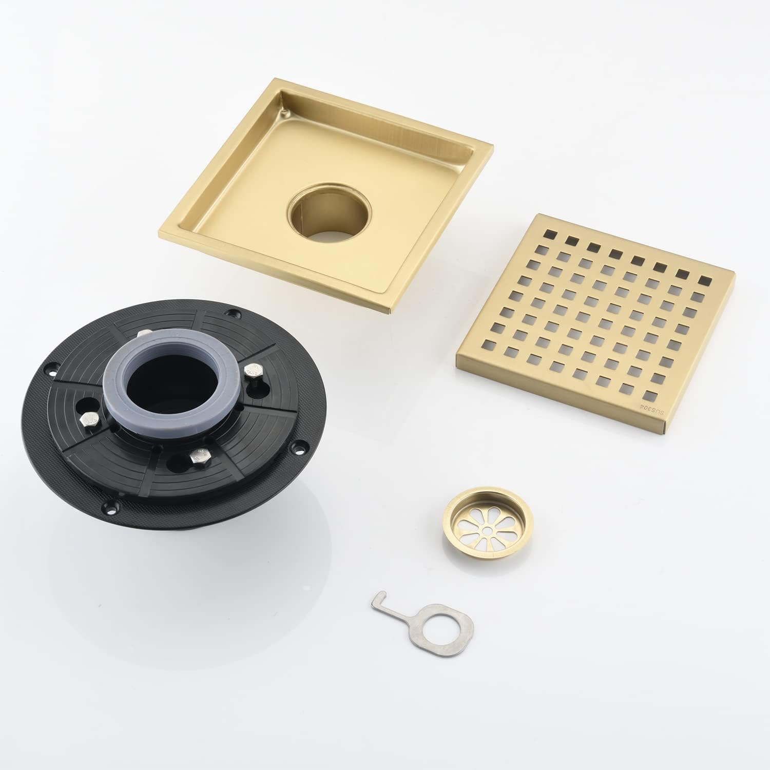 YLIEHS Square Drain Cover for Showers and Kitchens