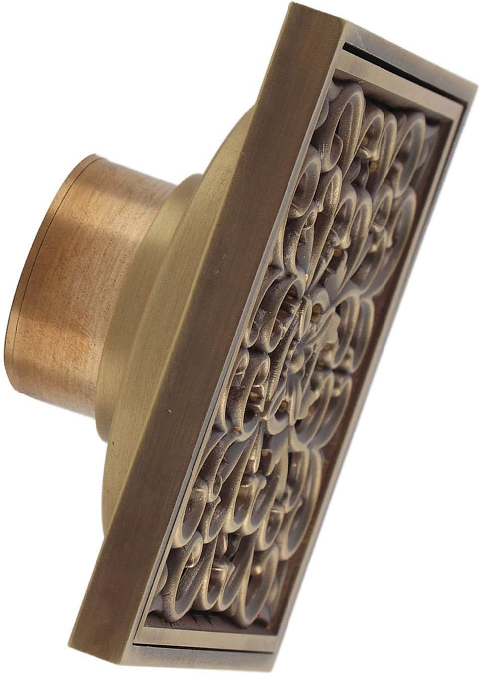 Fafeicy Antique Shower Drain Brass Floor Drain 43x43x28in