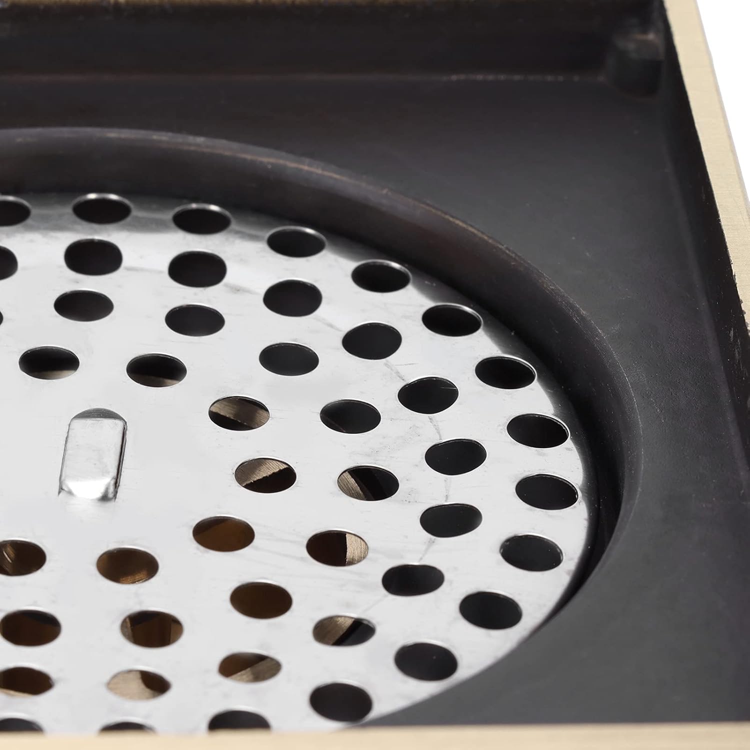 Tomotato Floor Drain 10x10cm Antique Bathroom Shower Strainer Replacement