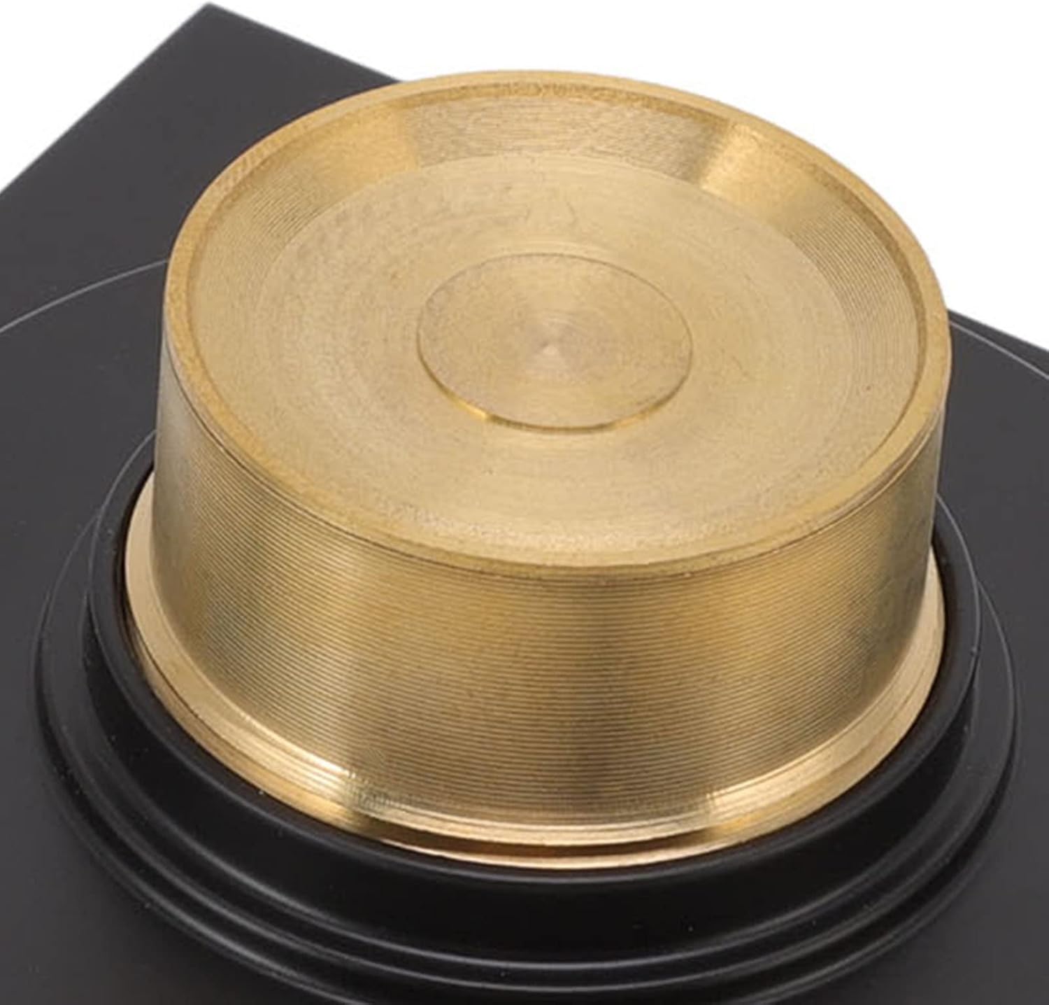 Square Shower Floor Drain with Removable Cover Matte Black 4 Inch