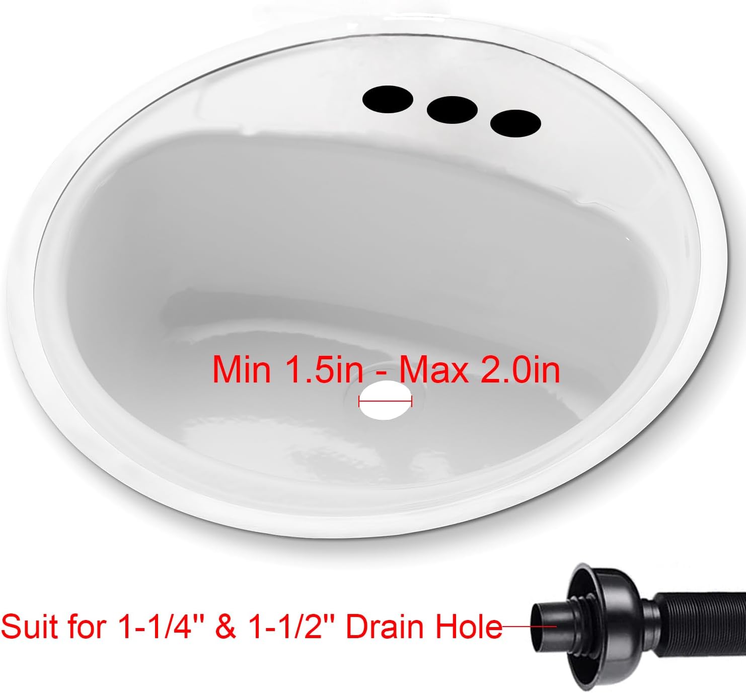 Tempsnow Universal Sink Drain Kit 1-14 1-12