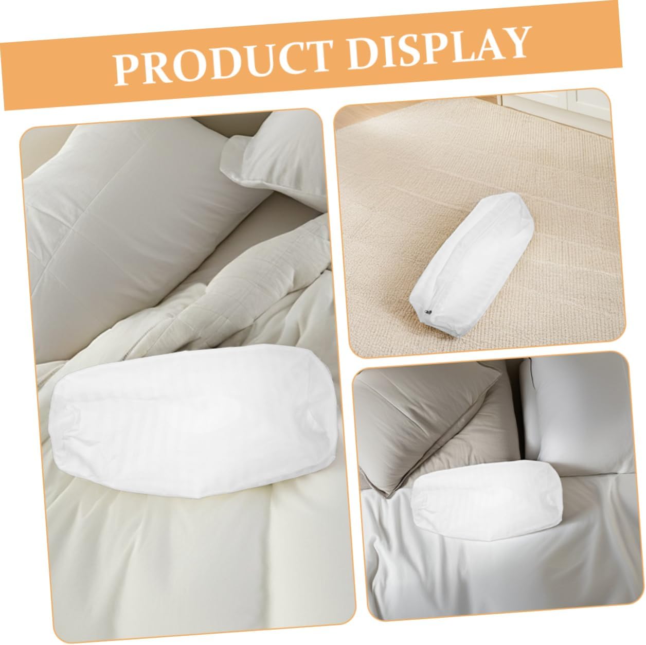 VANZACK Zippered Cylindrical Pillow Covers