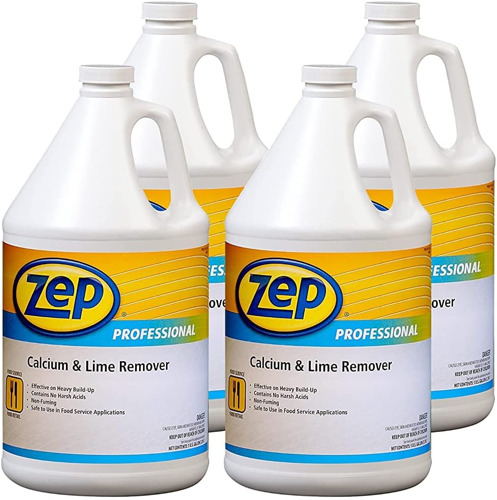 Zep Industrial Calcium and Lime Remover 128 oz Case of 4