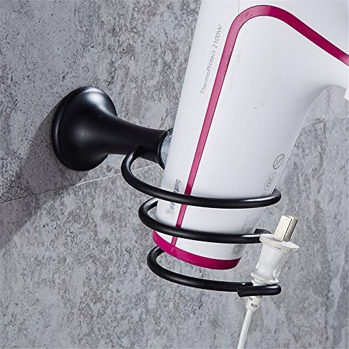Black Alloy Crystal Bathroom Hand Dryer Holder DIY Mount