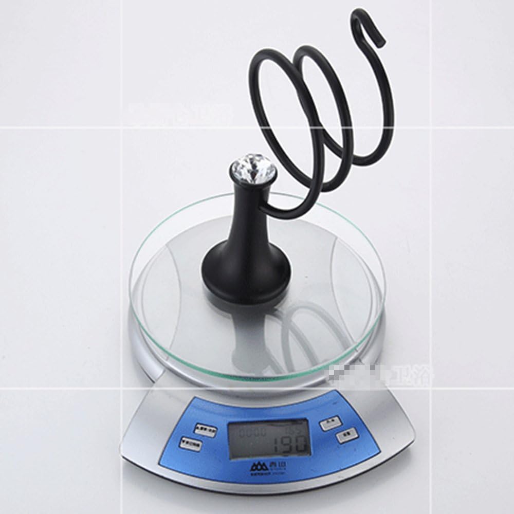 Black Alloy Crystal Bathroom Hand Dryer Holder DIY Mount
