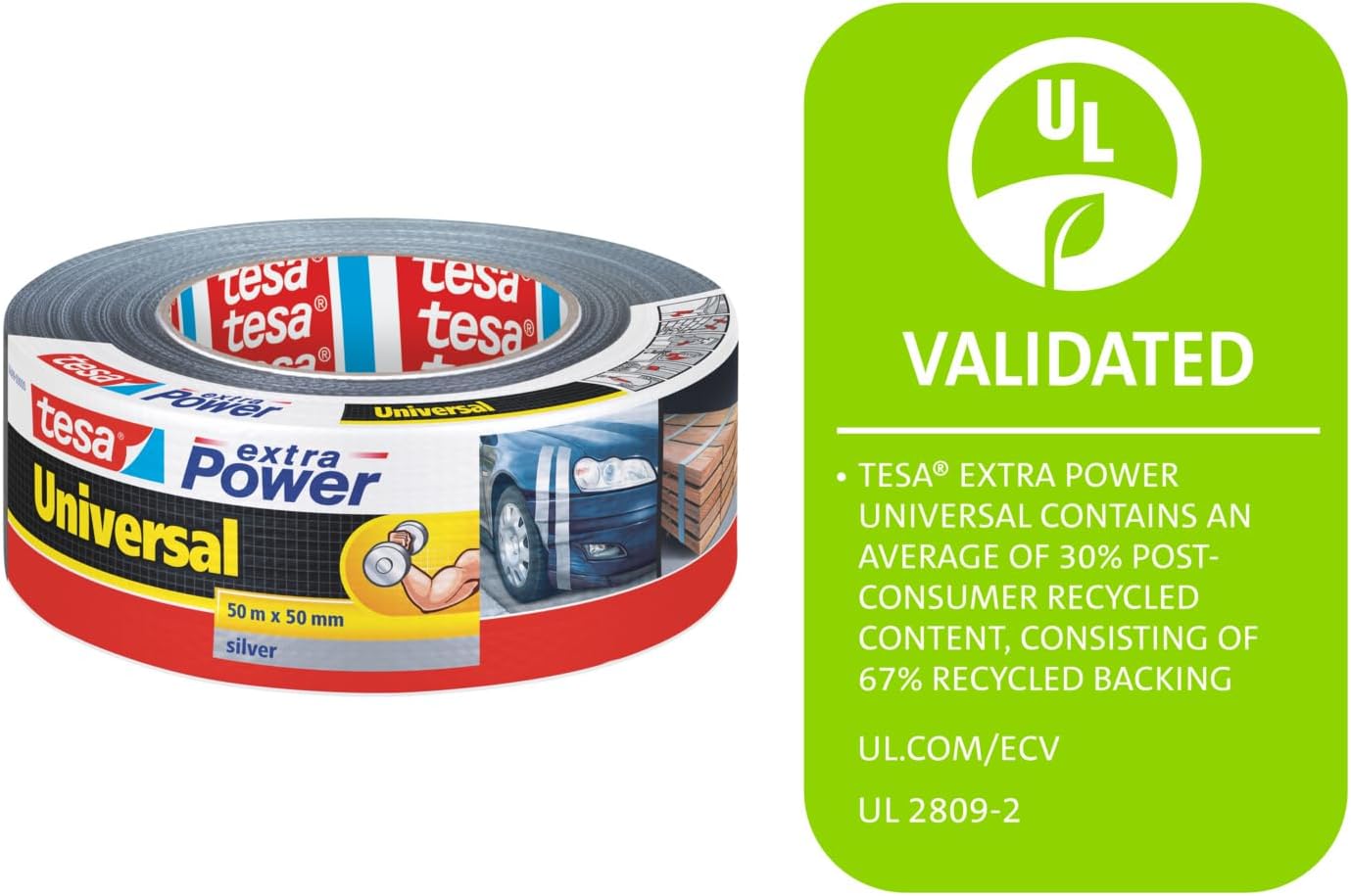 Tesa Duct Tape 50mm x 50m Silver