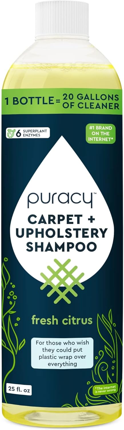 Puracy Professional Carpet Cleaner Detergent 25 Oz Natural Pet Safe