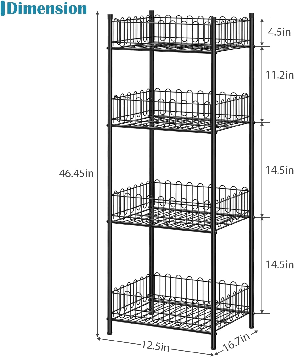 OYEAL 4 Tier Water Bottle Can Organizer for Kitchen Pantry