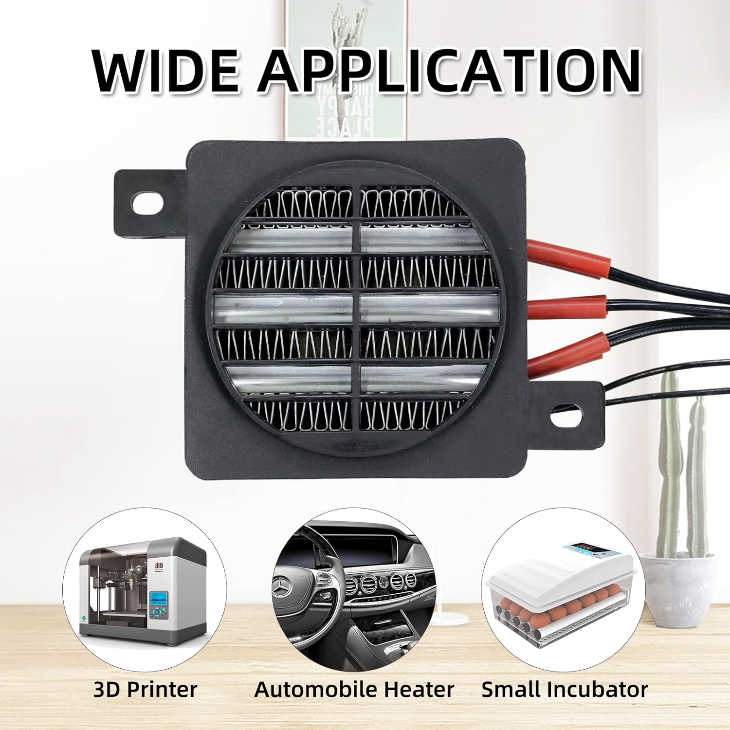PTCYIDU 110V 400W PTC Fan Heater for Small Spaces