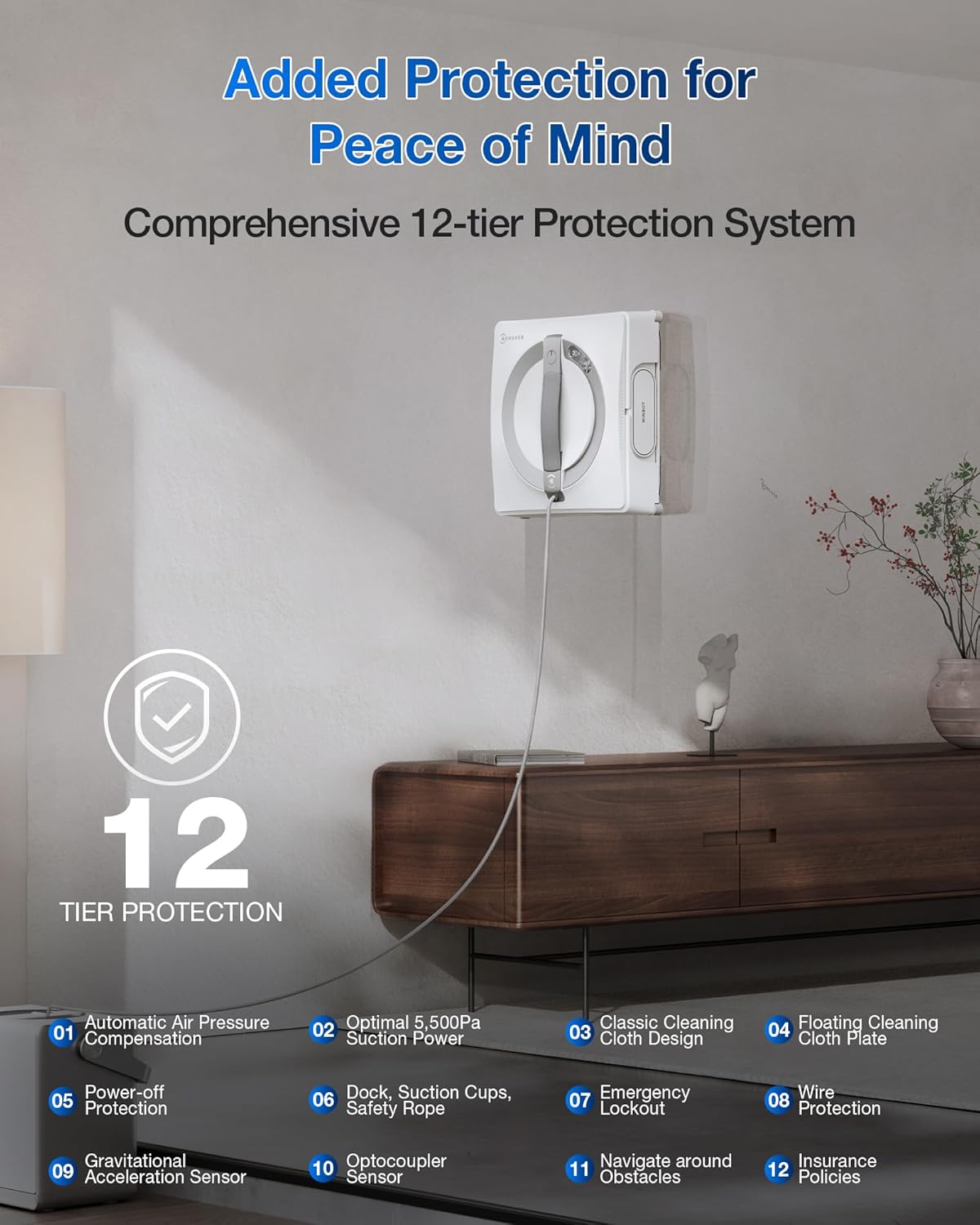 ECOVACS WINBOT W2 Pro Window Cleaning Robot with Multi-Functional Station