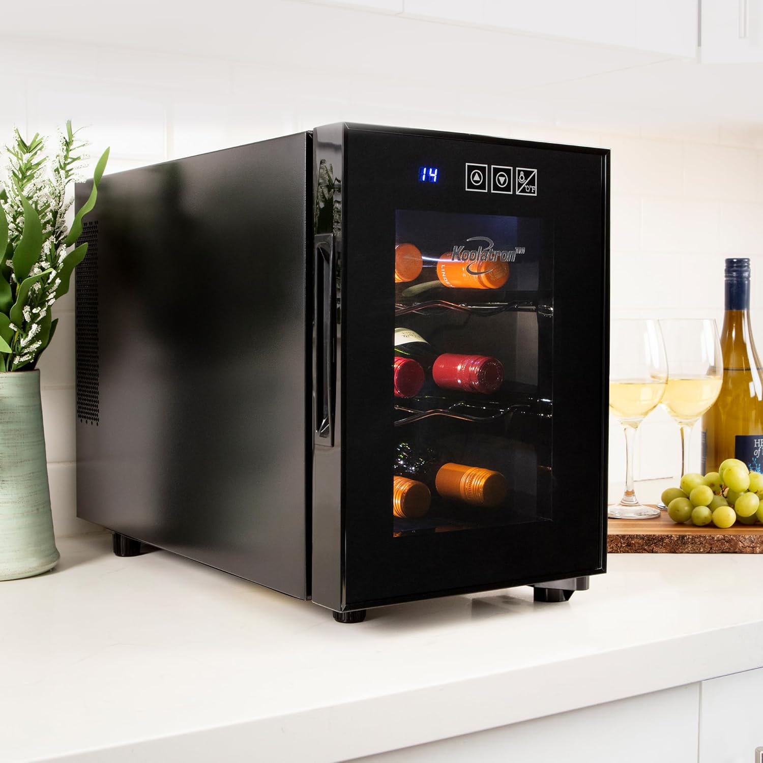 Koolatron 6 Bottle Wine Cooler with UV Glass Door