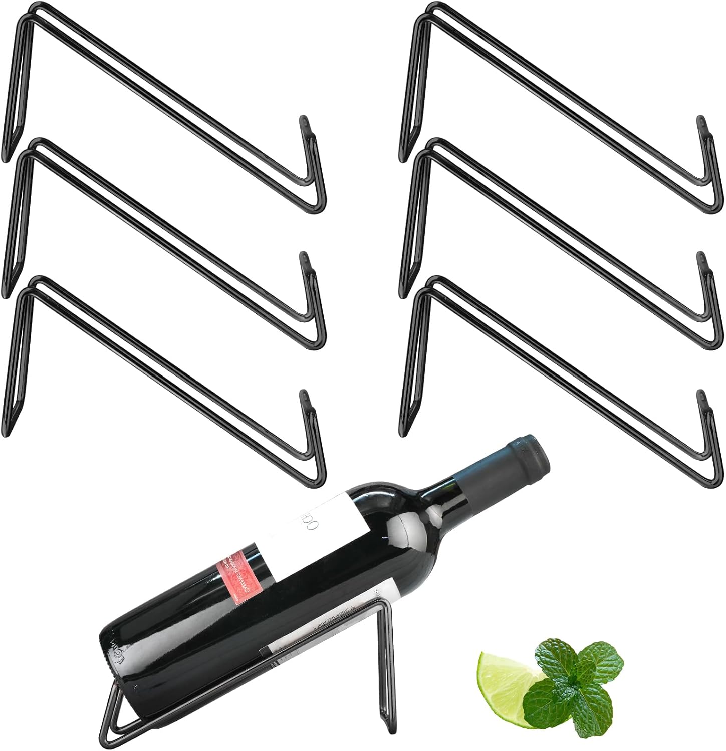 SuproBarware Stainless Steel Wine Rack - Set of 6