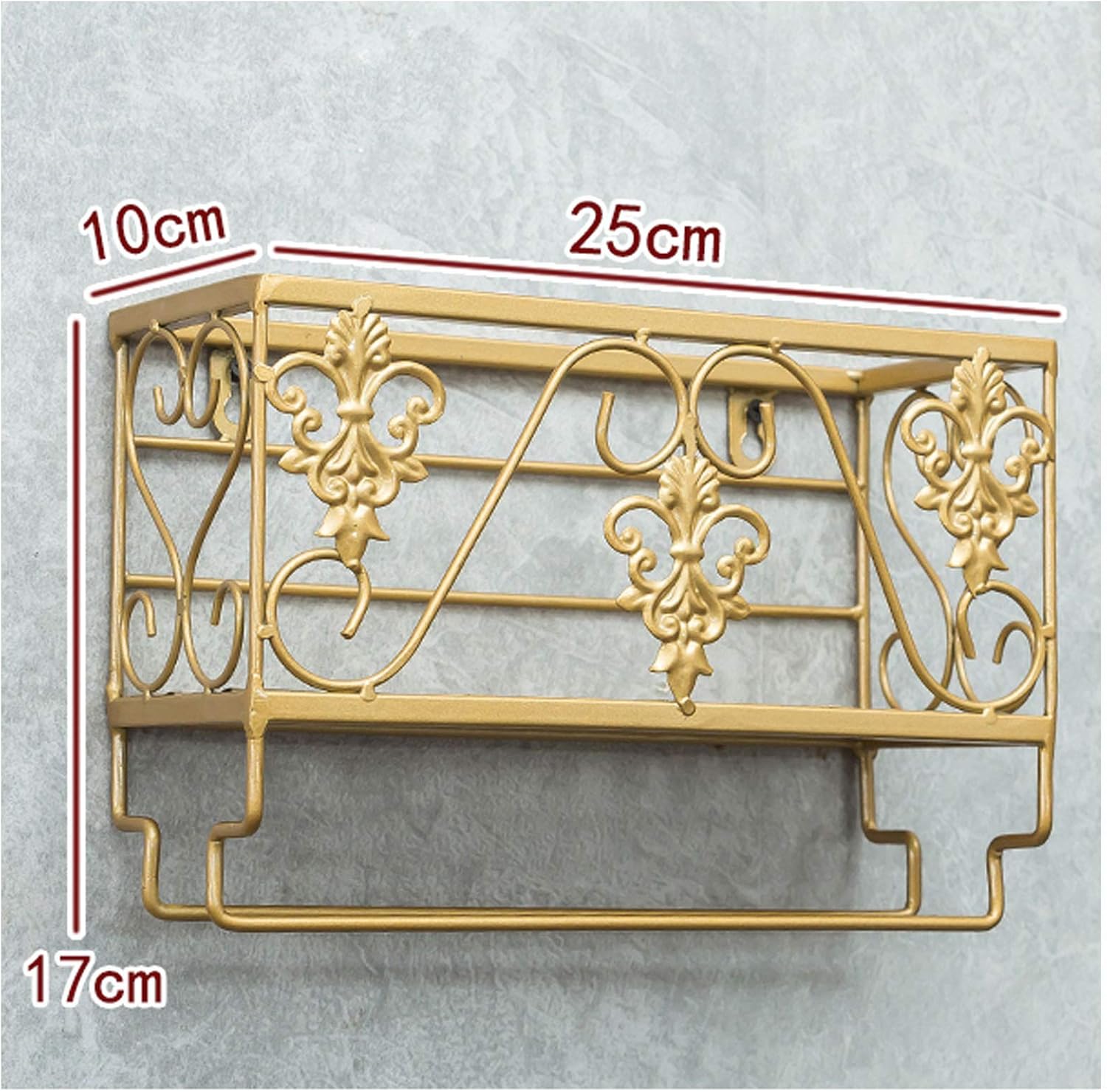 BOCbco Iron Art Wall-Mounted Wine Racks 25Cm10Cm 1