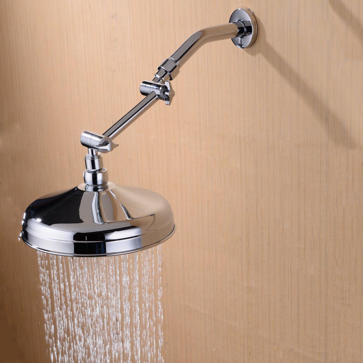 TRUSTMI 4 Inch Brass Shower Arm Extension Mount with Adjustable Height