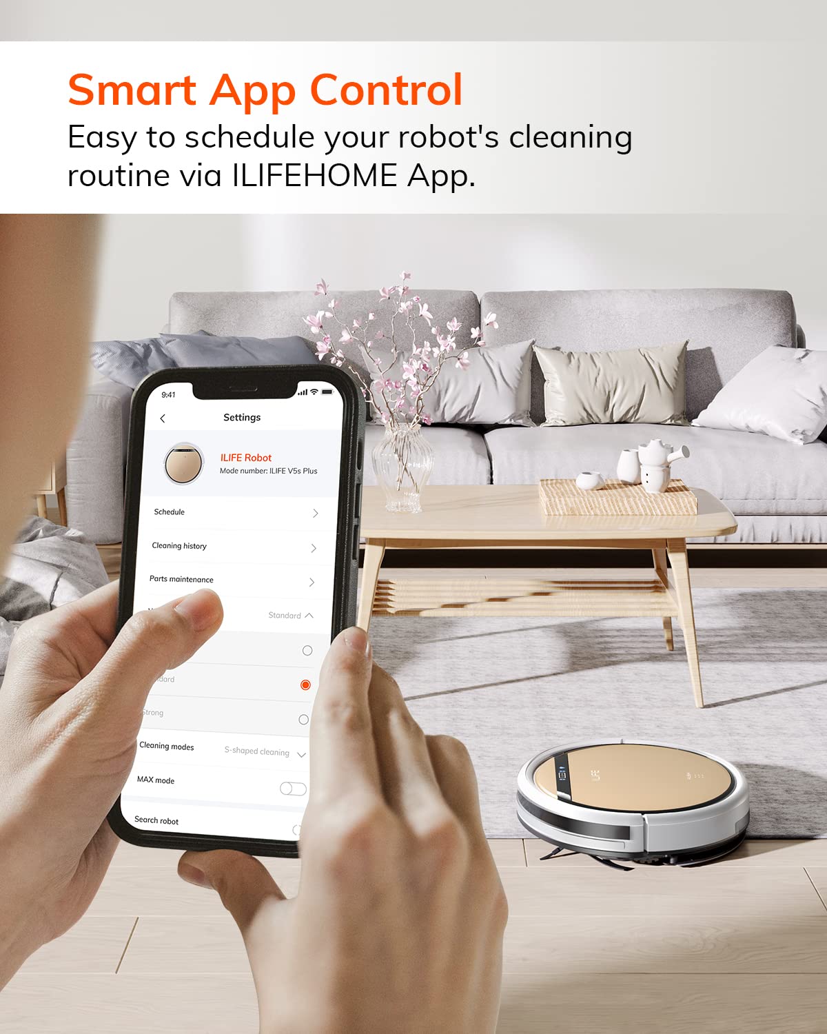 ILIFE V5s Plus Robotic Vacuum and Mop Combo