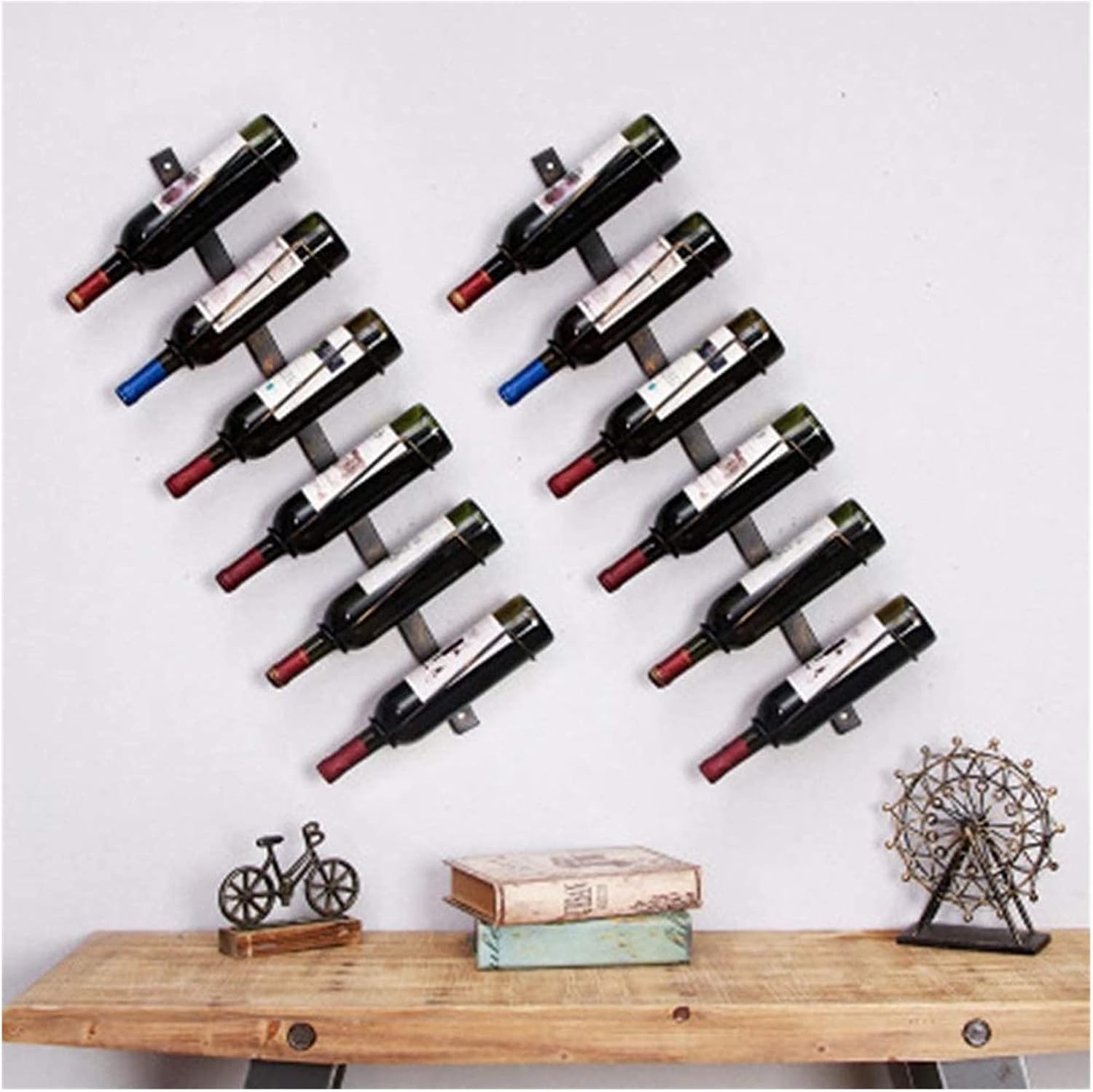 ALDEPO Wall Mounted Wine Rack with 6 Levels