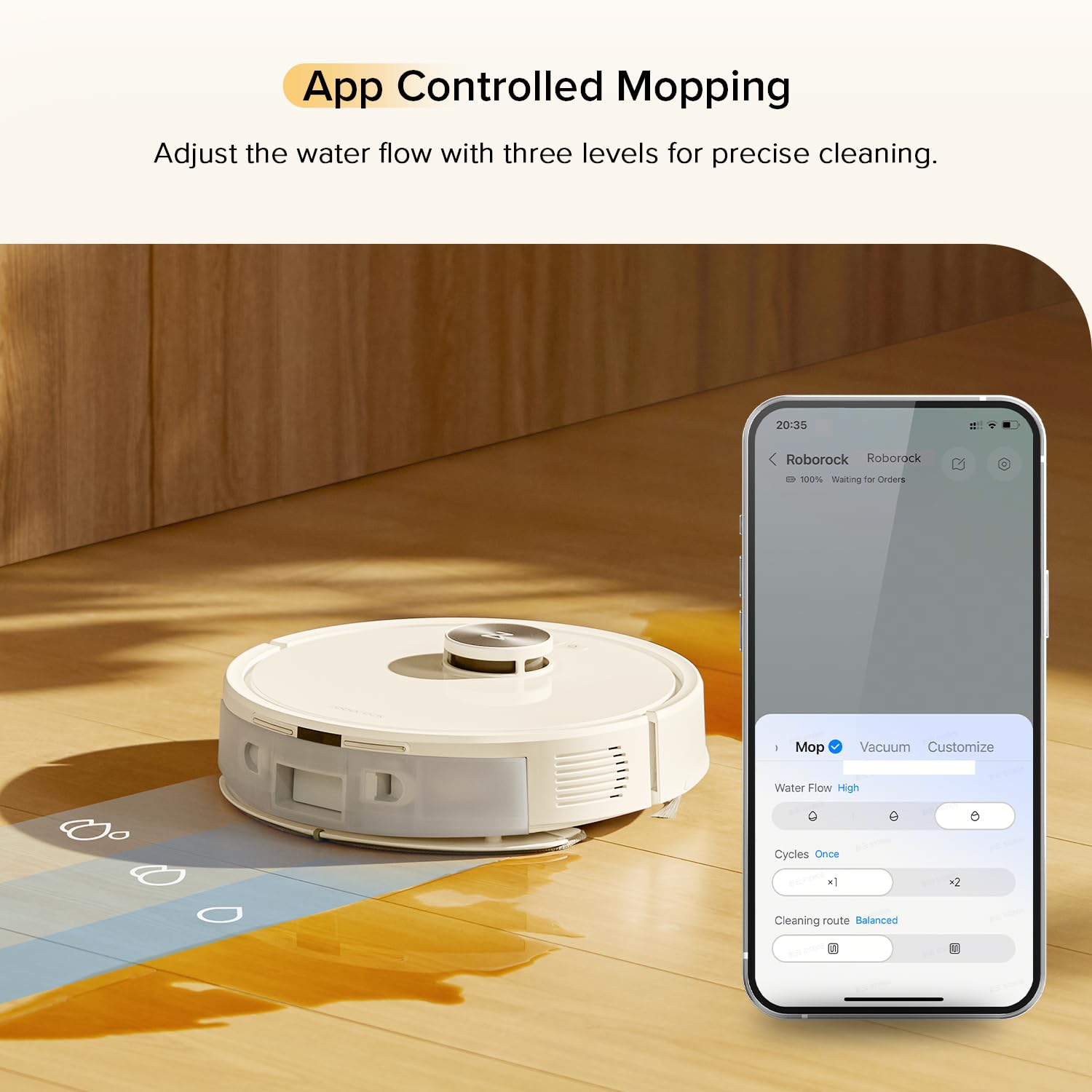 Roborock Q7 M5 Robotic Vacuum and Mop Combo White