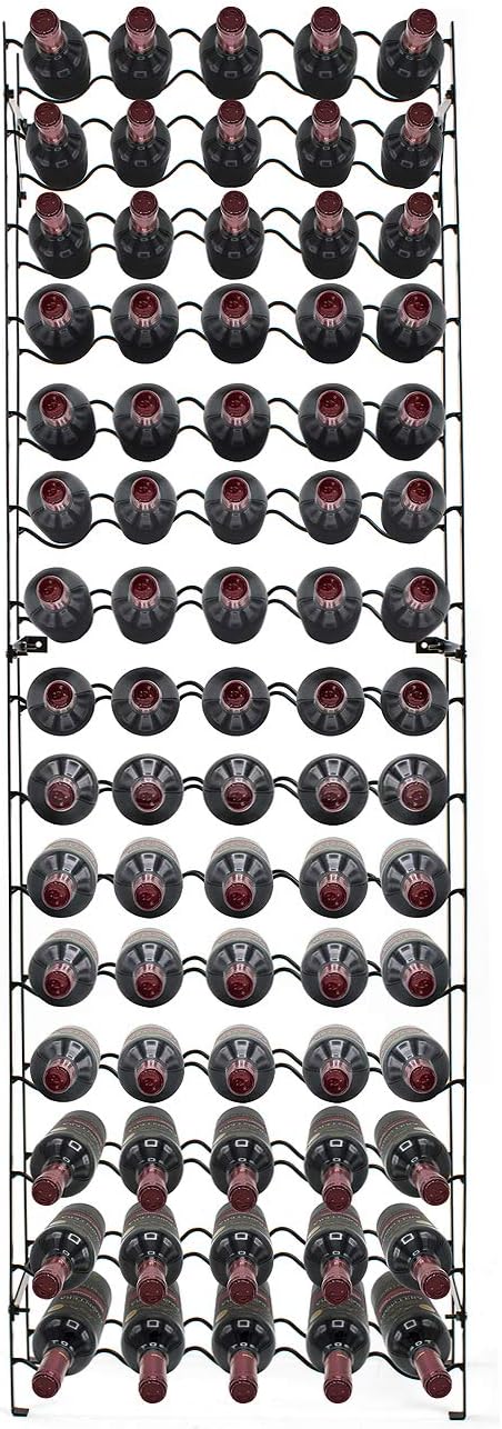 Sorbus 15-Tier Freestanding Wine Rack - 75 Bottle Capacity