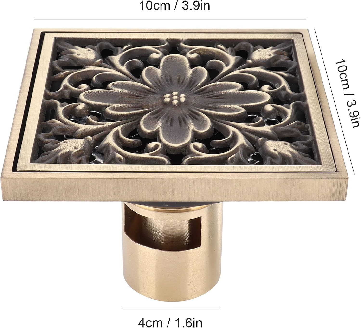 Fafeicy Square Drain Cover 39x39 Inch Anticopper Kit