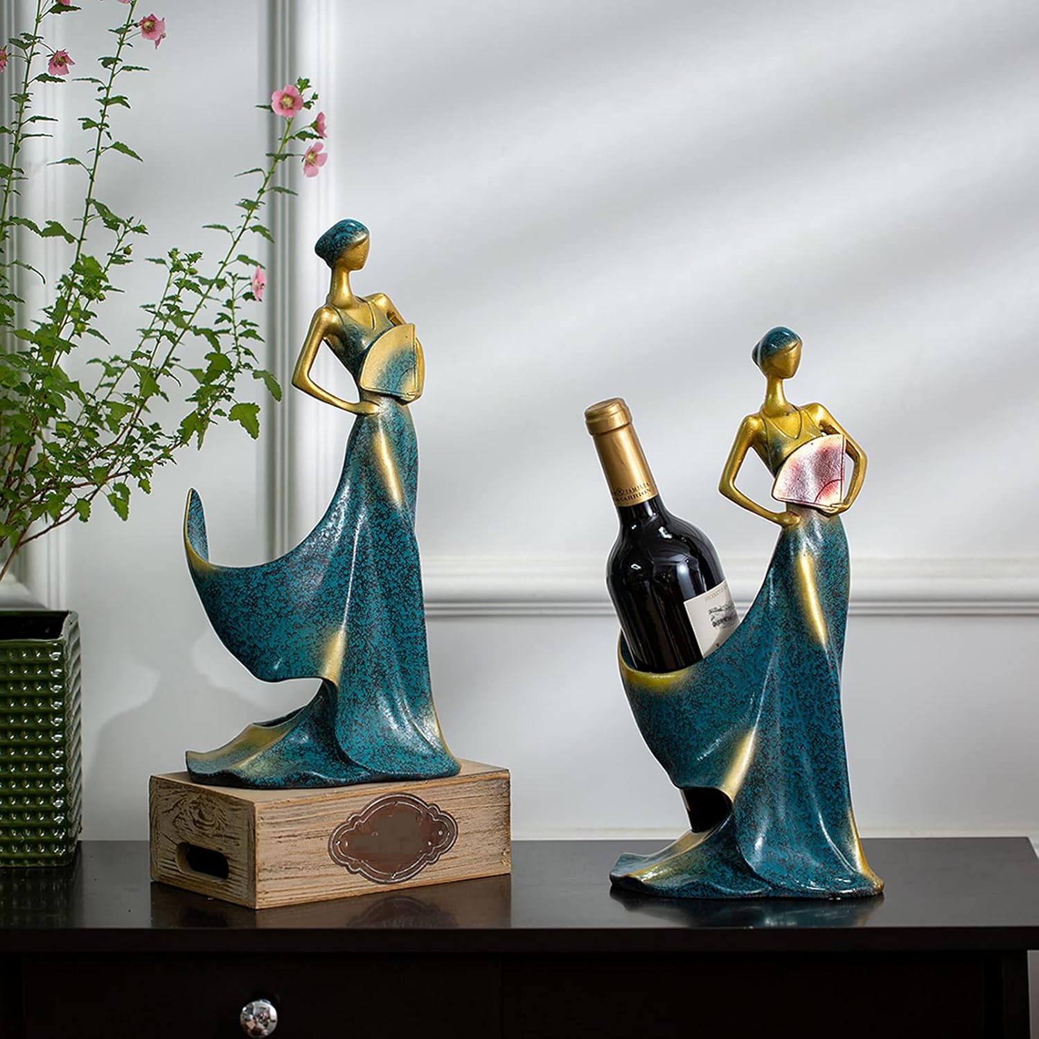 NUPTIO Wine Bottle Rack Countertop Decor