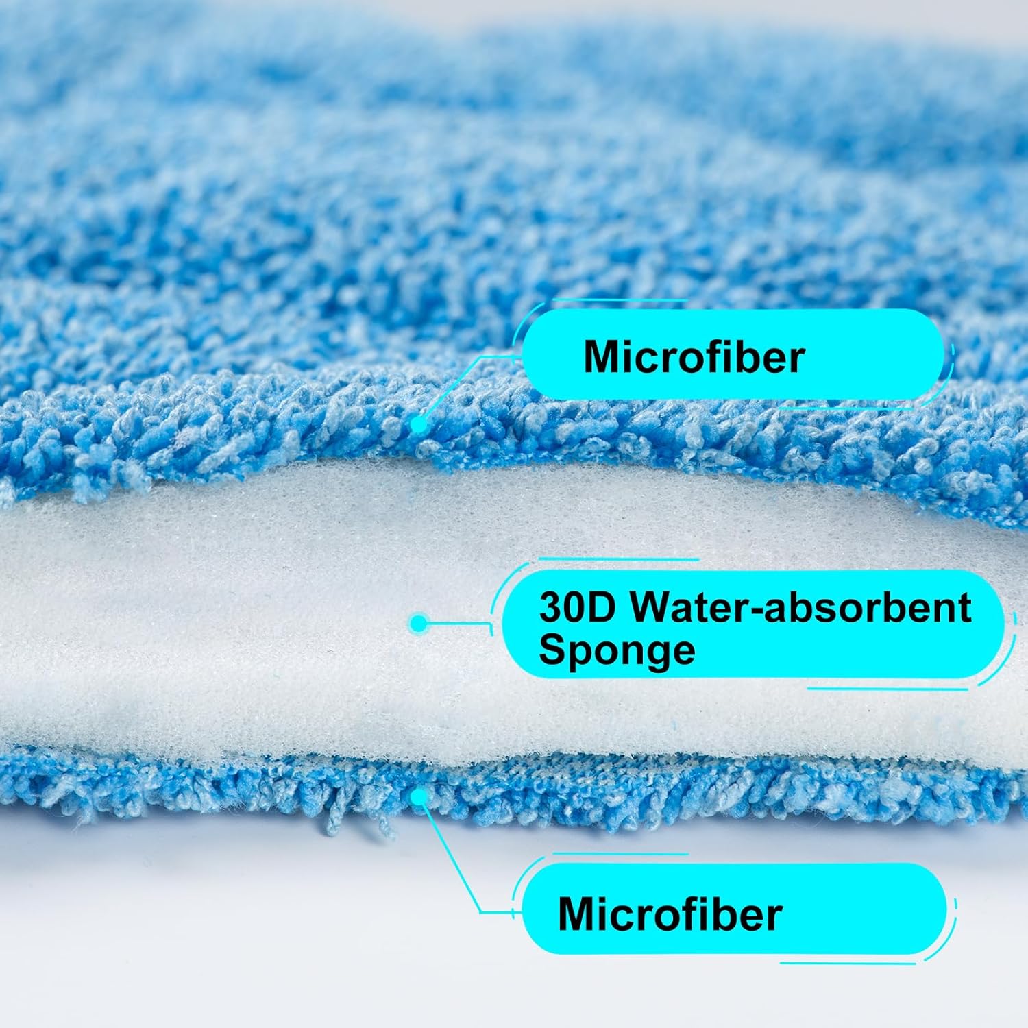 HHQ Commercial Microfiber Carpet Bonnet 2 Pack for Oreck Orbiter