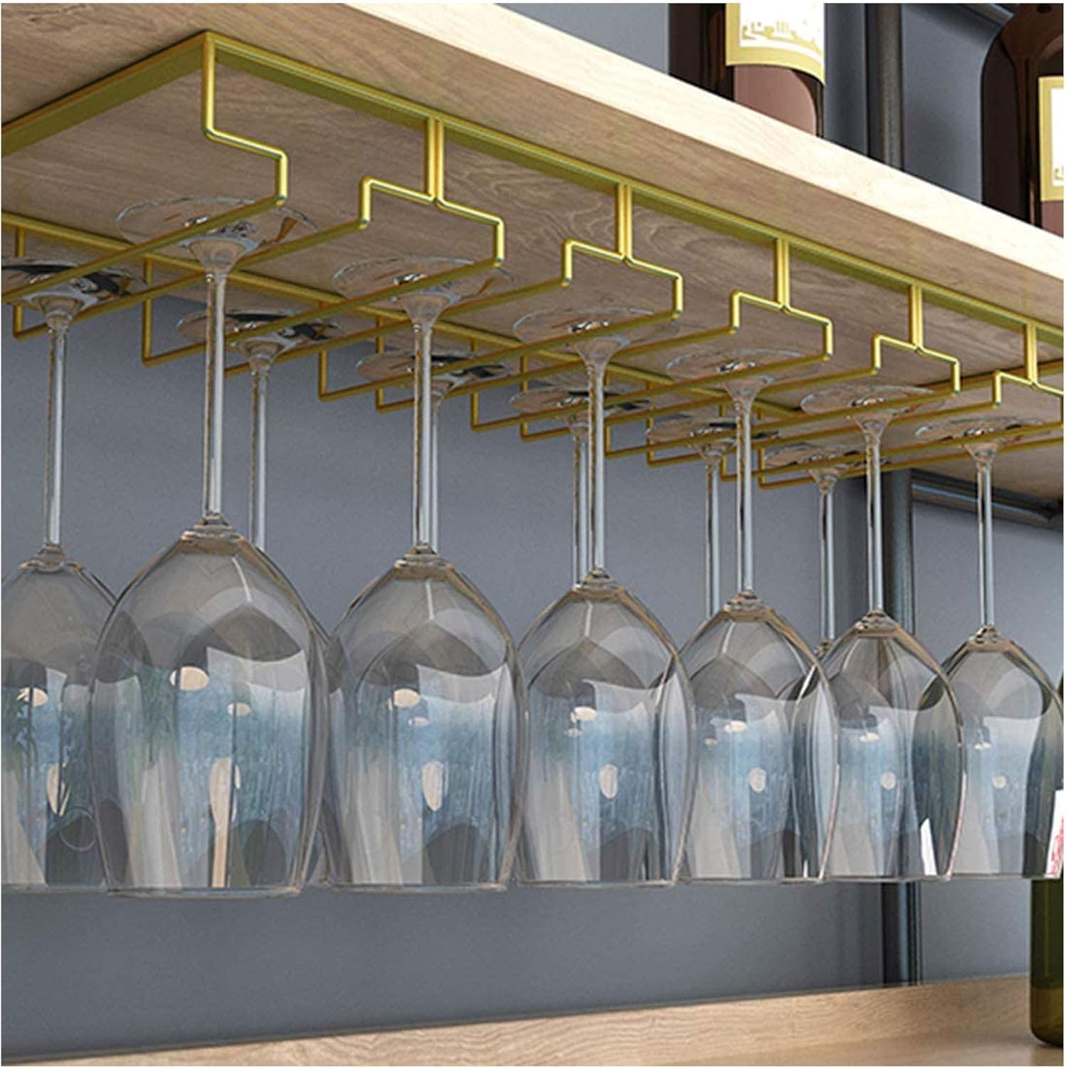 BOCbco Upside Down Goblet Stemware Wall Rack