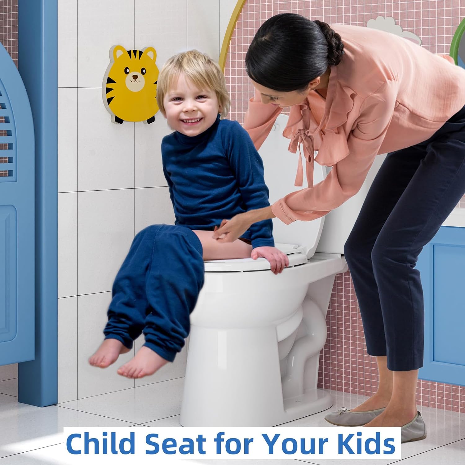 GAOMON Round Toilet Seat with Toddler Seat